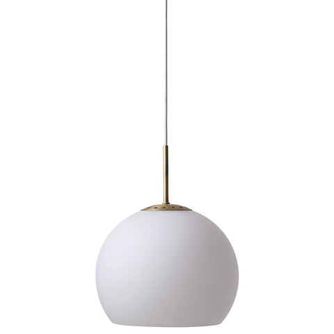 Ball 18-25 glass pendant | opal white