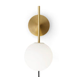 TR Bulb suspension wall lamp | brushed brass