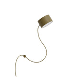 Post wall lamp | brown green