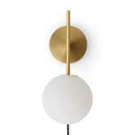 TR Bulb suspension wall lamp | brushed brass