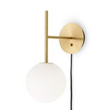 TR Bulb suspension wall lamp | brushed brass