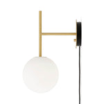 TR Bulb suspension wall lamp | brushed brass