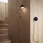 Post wall lamp | brown green