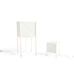 Paper cube table lamp | ecopet paper white