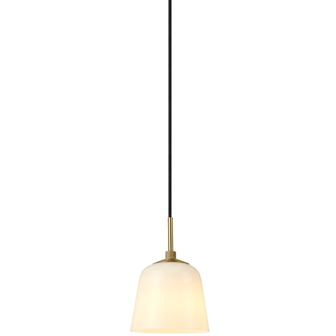 Room 49 pendant ⌀15-30 | opal white and antique brass