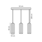 Miella 3 pendant ø10 | smoked