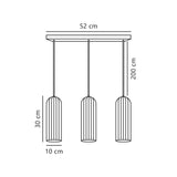 Miella 3 pendant ø10 | smoked